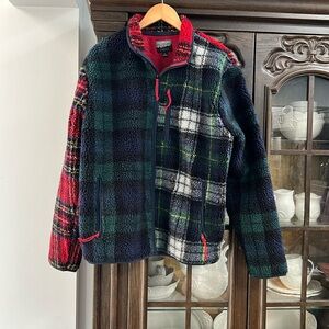 J.Crew Tartan Nordic  Sherpa Jacket